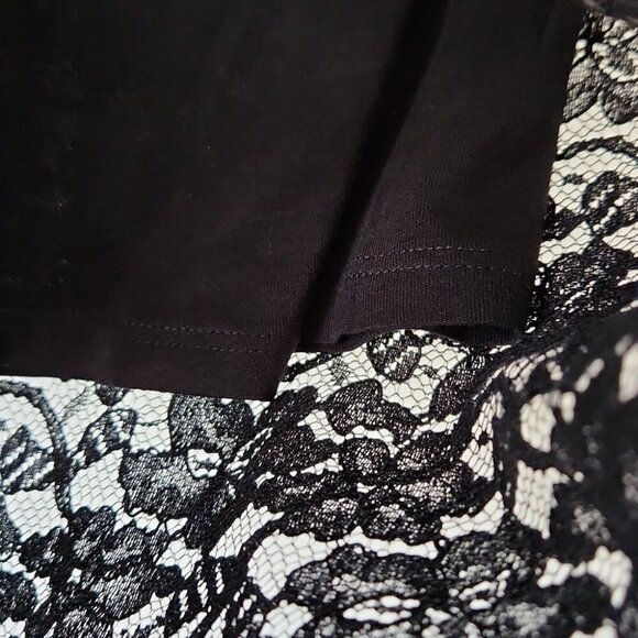 ARITZIA | Babaton Wilbur Lace Midi Pencil Skirt black Sz 00 - Picture 5 of 7